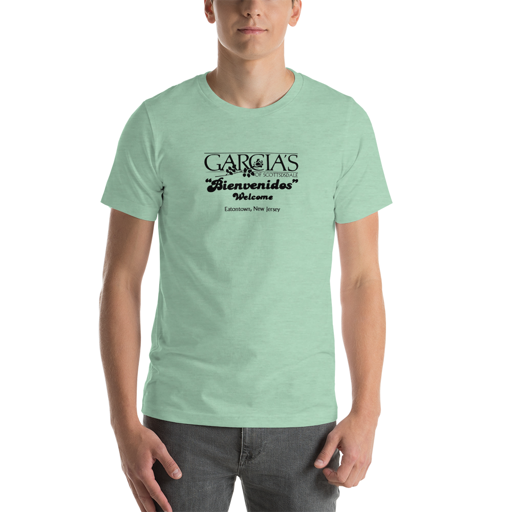 Garcia's of Scottsdale - MONMOUTH MALL - Unisex t-shirt Heather Prism Mint