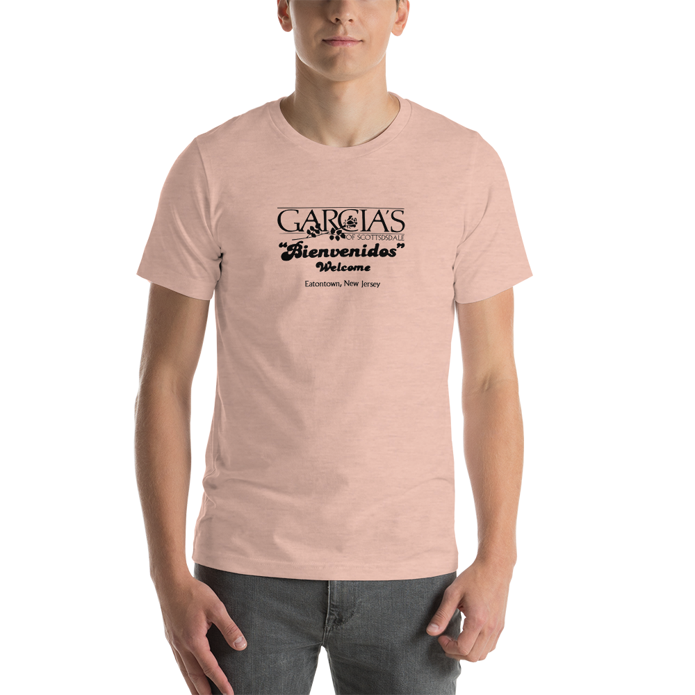Garcia's of Scottsdale - MONMOUTH MALL - Unisex t-shirt Heather Prism Peach