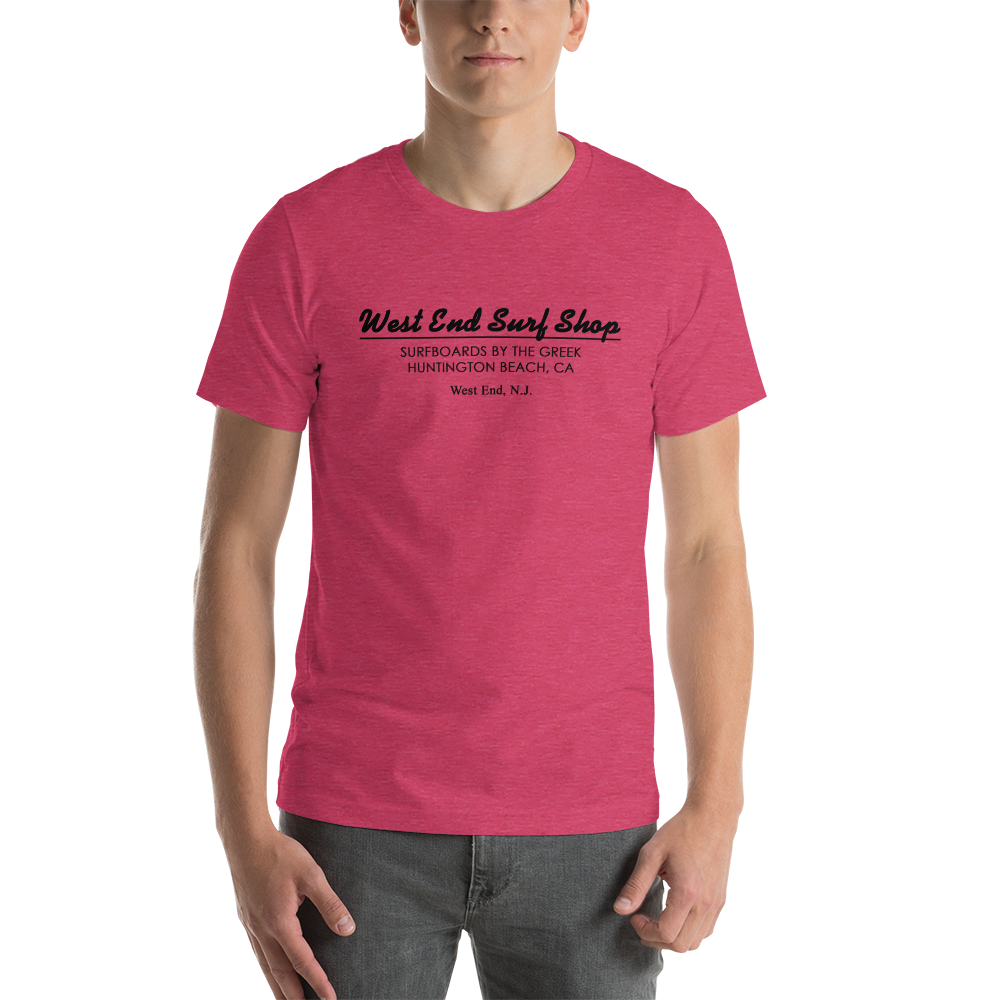 West End Surf Shop - WEST END - Unisex t-shirt Heather Raspberry