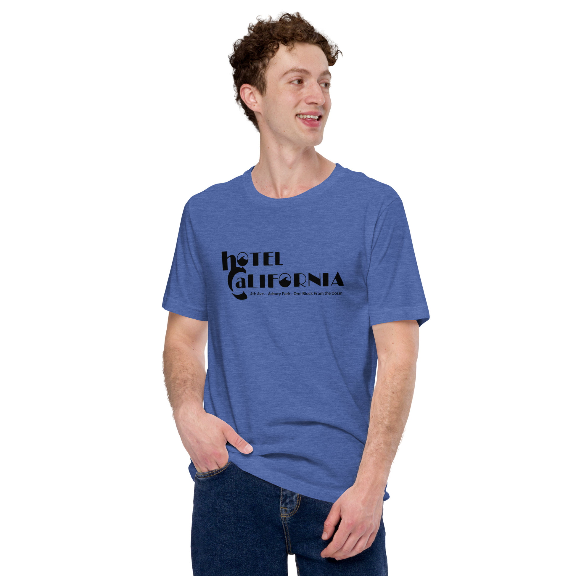Hotel California - ASBURY PARK - Unisex t-shirt Heather True Royal