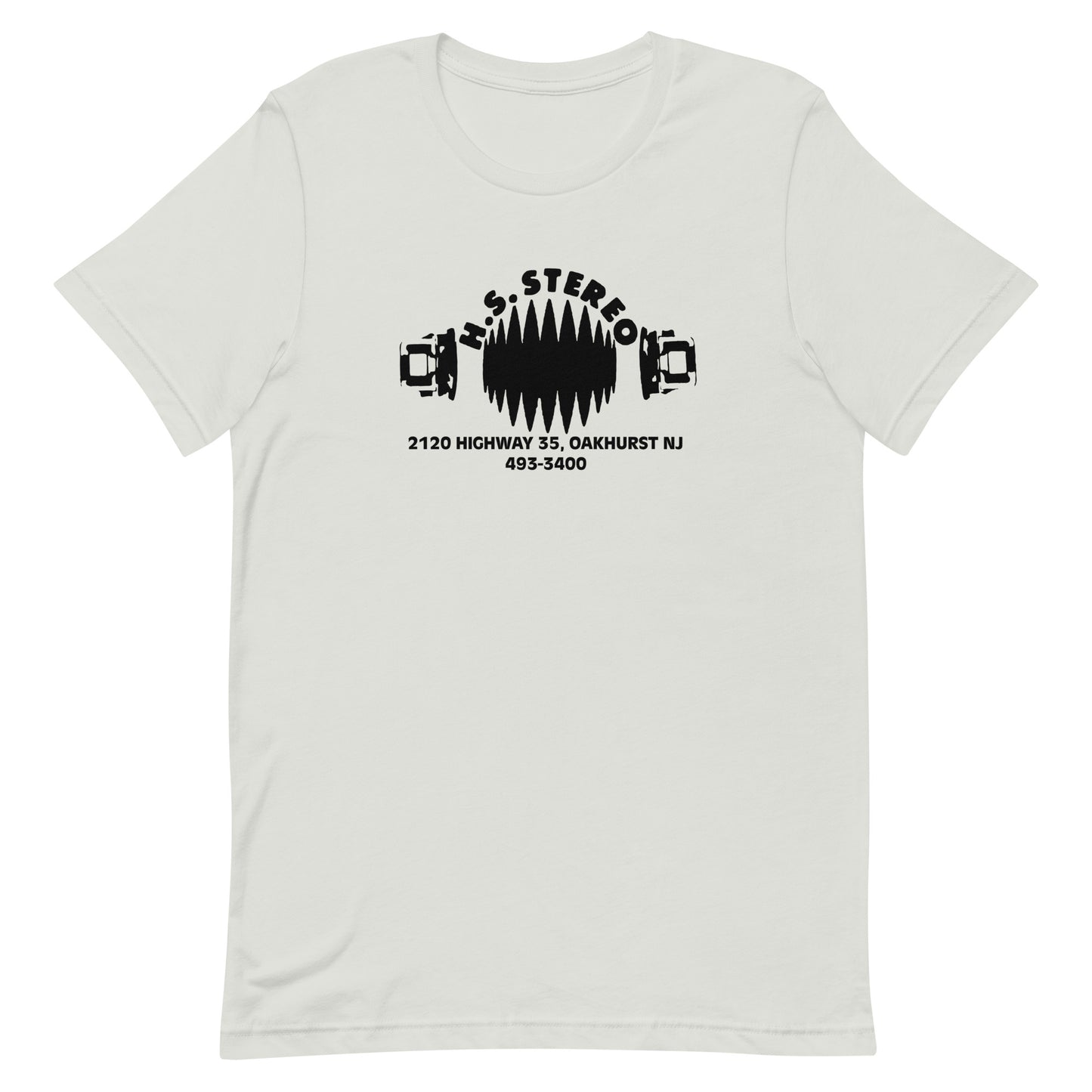 H.S. Stereo - OAKHURST - Unisex t-shirt Silver
