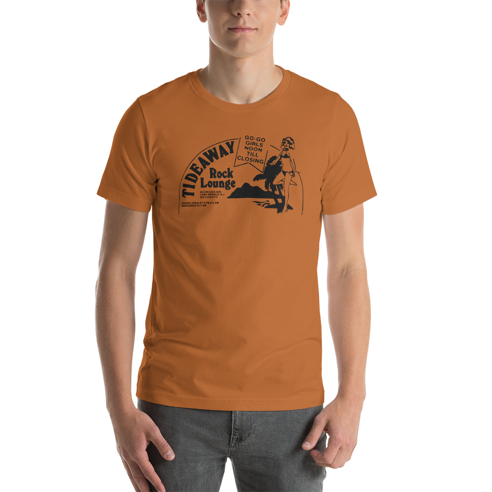 Tideaway Rock Lounge - LONG BRANCH - Short-Sleeve Unisex T-Shirt Toast