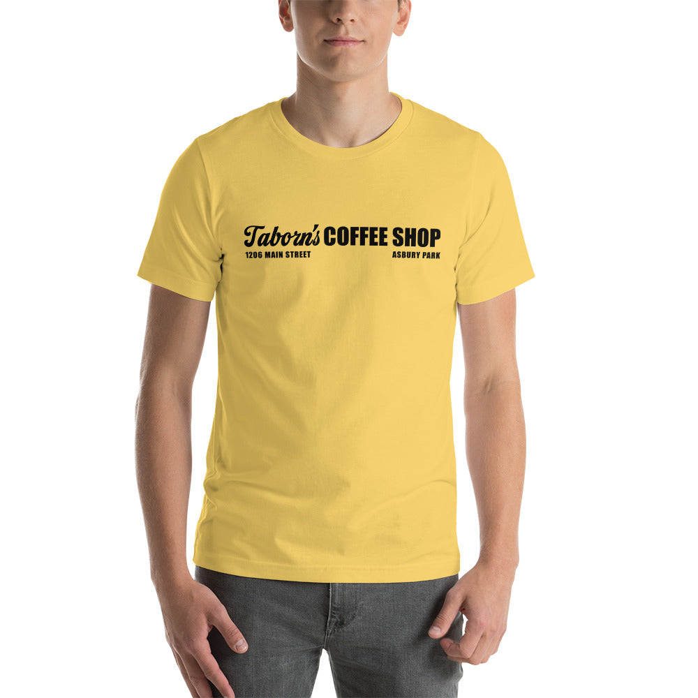 Taborn's Coffee Shop - ASBURY PARK - Unisex t-shirt Yellow