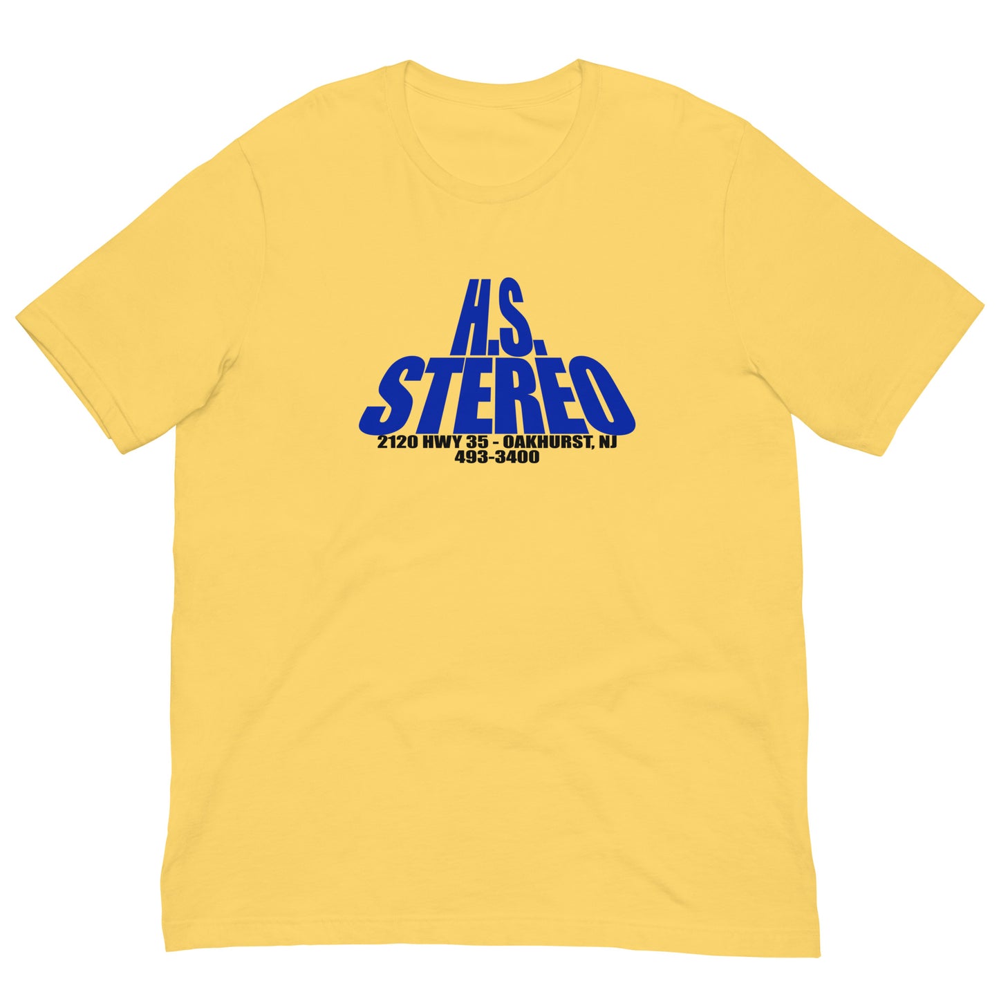 H.S. Stereo - OAKHURST - Unisex t-shirt Yellow