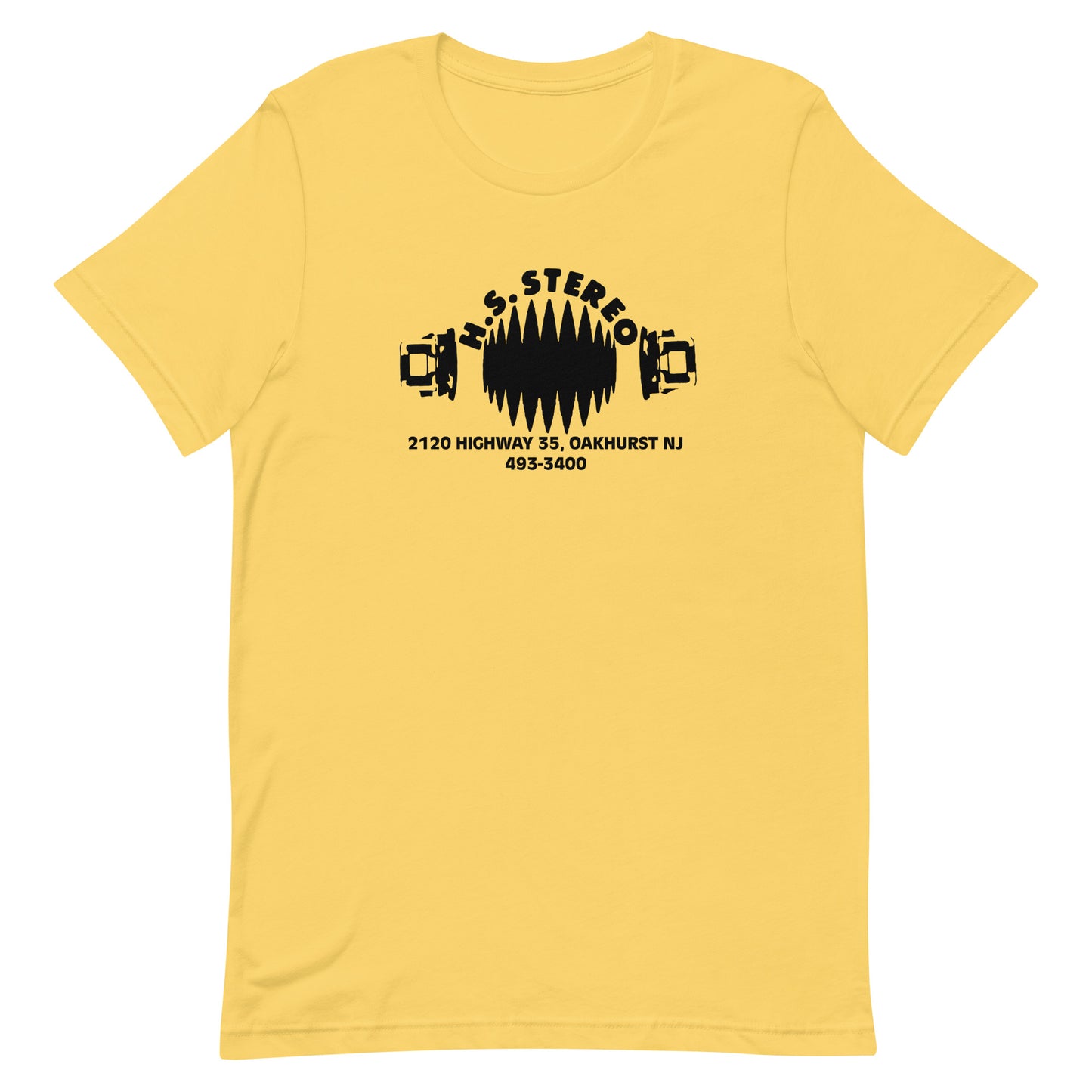 H.S. Stereo - OAKHURST - Unisex t-shirt Yellow