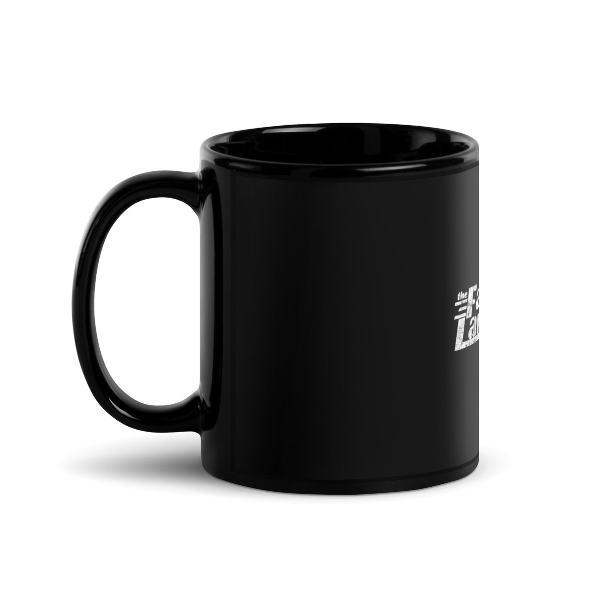 The Fast Lane (White Logo) - ASBURY PARK - Black Glossy Mug