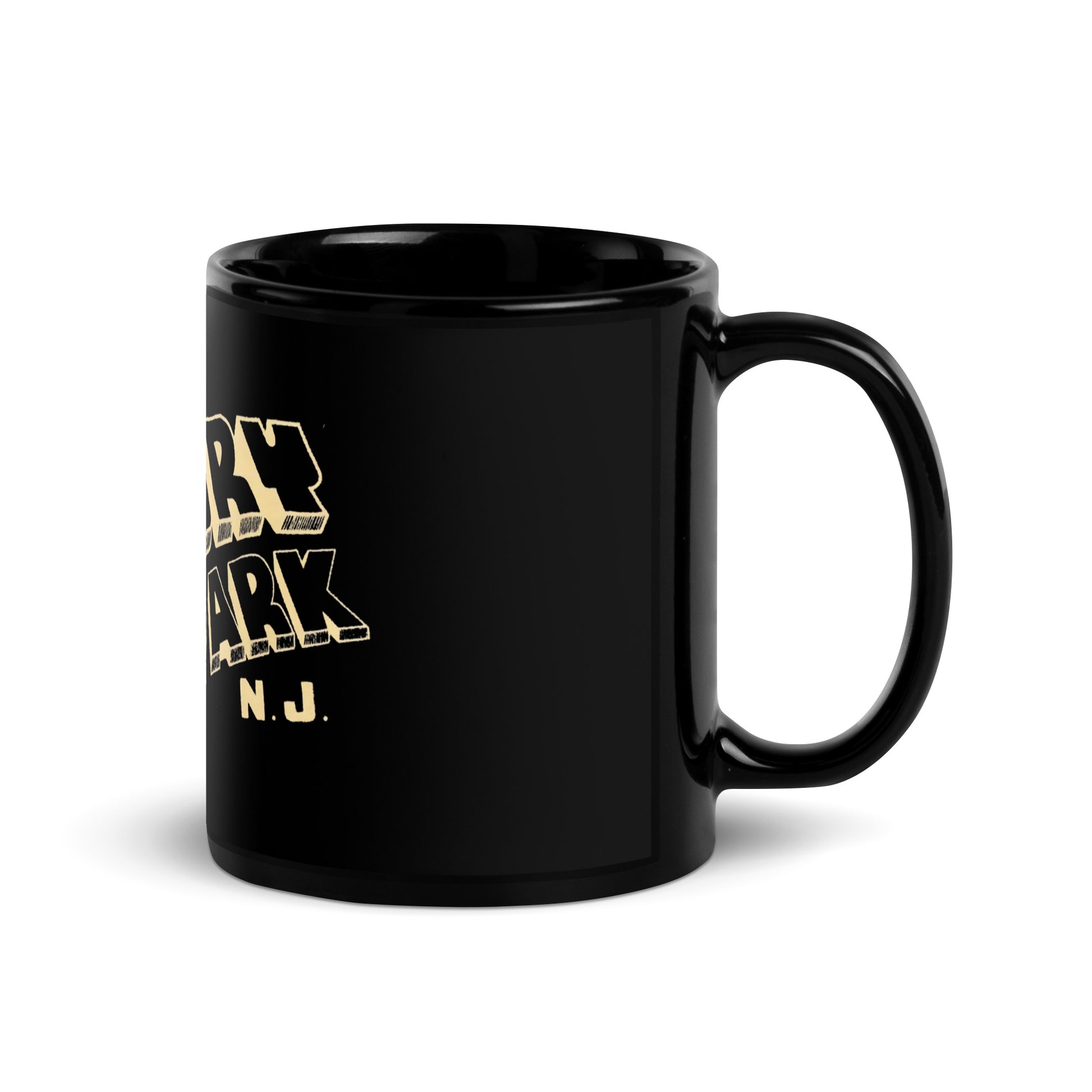 Greetings from Asbury Park - Black Glossy Mug