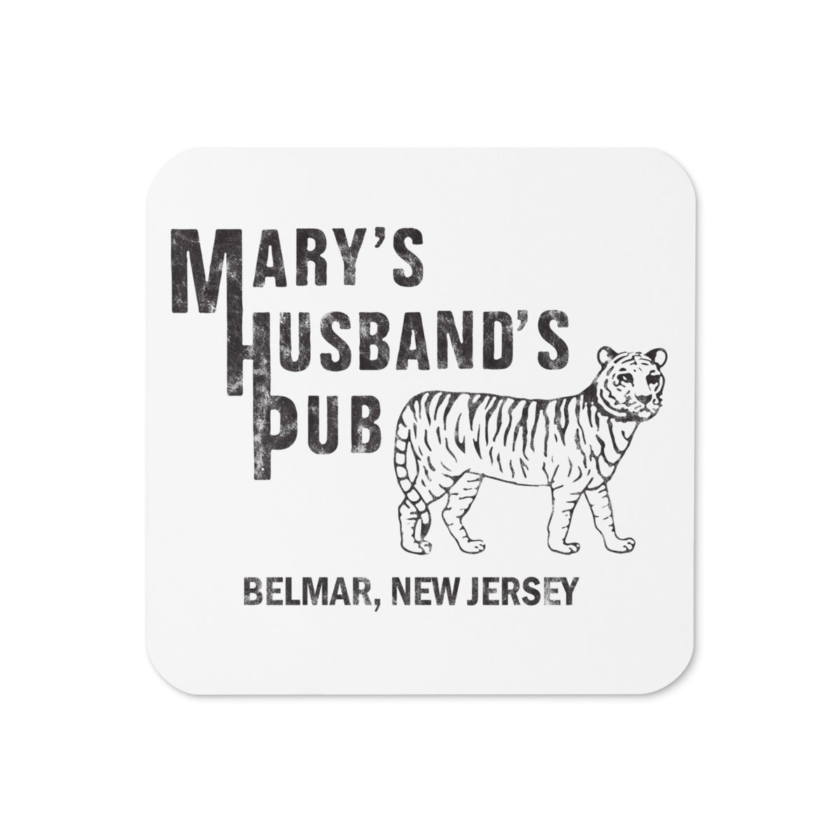 Mary's Husband's Pub - BELMAR - Cork-Back Coaster