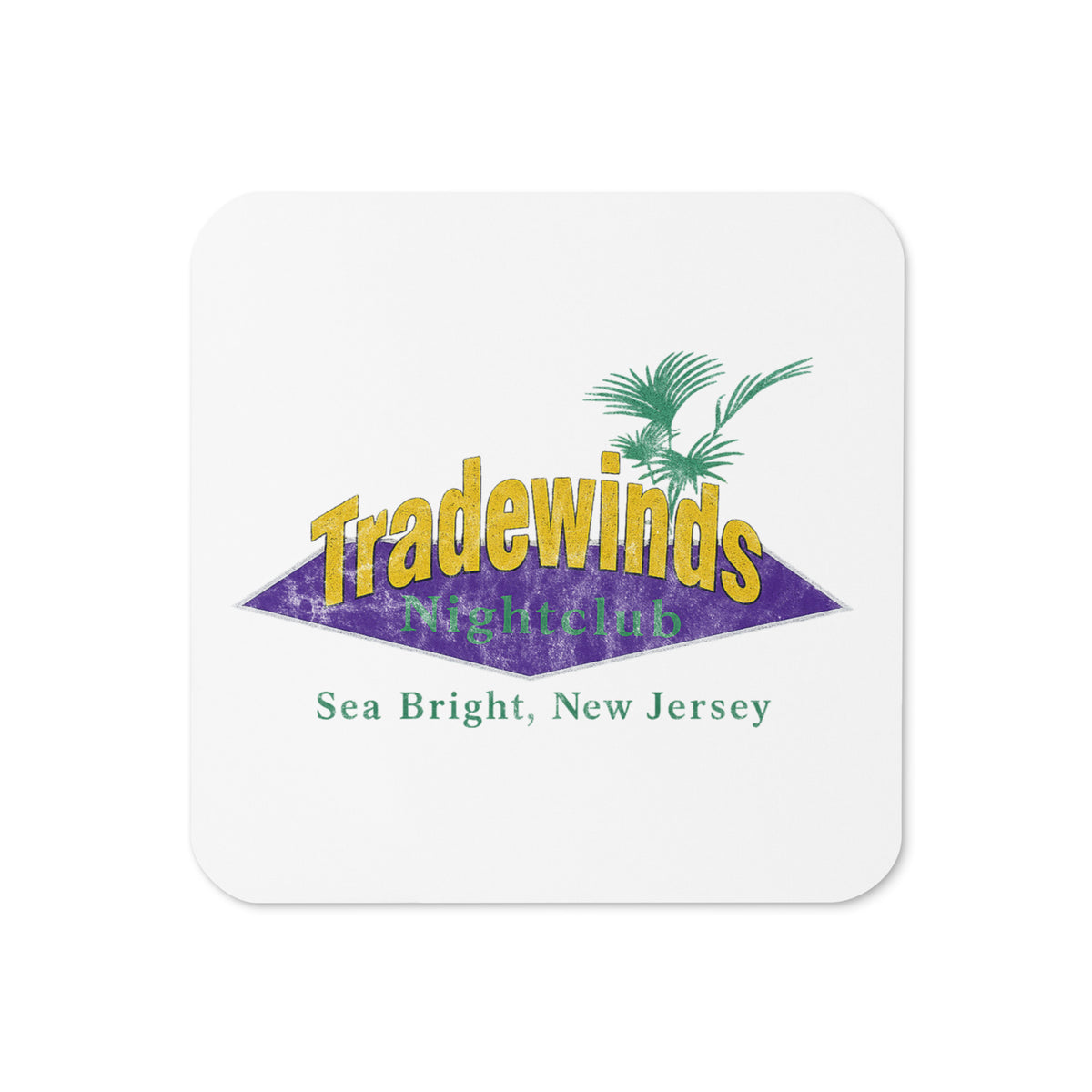 Tradewinds Nightclub - SEA BRIGHT - Cork-Back Coaster Default Title