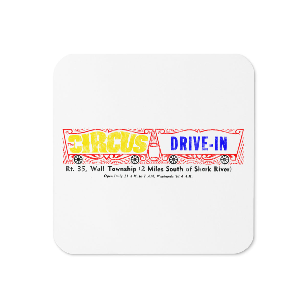 The Circus Drive-In - WALL - Cork-Back Coaster