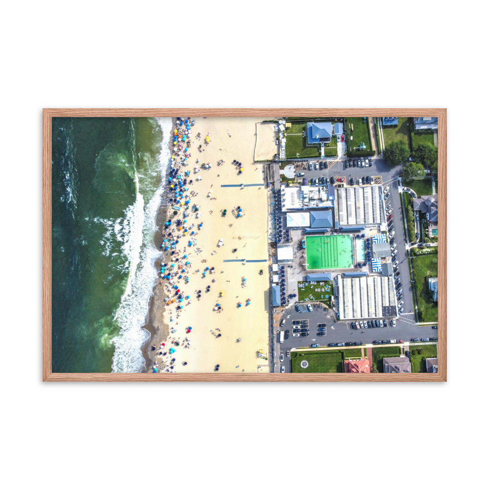 Allenhurst, New Jersey - Framed poster Red Oak 24″×36″
