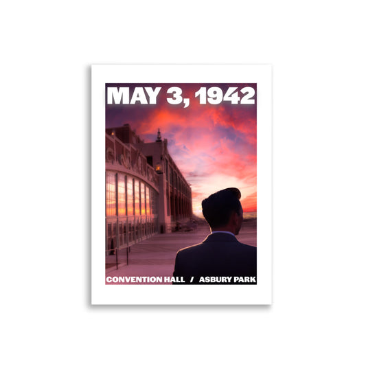 Ol' Blue Eyes '42 / Convention Hall - ASBURY PARK - Enhanced Matte Paper Poster Default Title