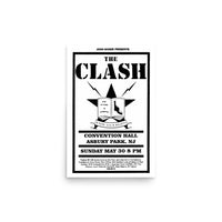 The Clash / Convention Hall / 1982 - ASBURY PARK - Premium Matte Poster