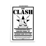 The Clash / Convention Hall / 1982 - ASBURY PARK - Premium Matte Poster