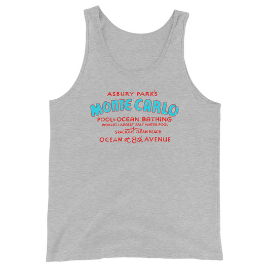 Monte Carlo Pool - ASBURY PARK - Men's Tank Top Athletic Heather