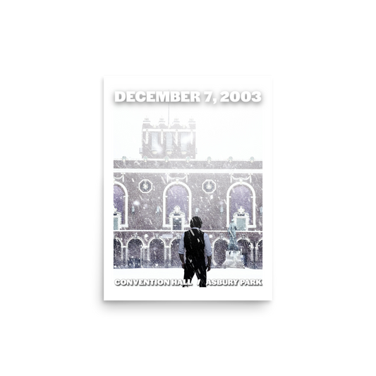 The Boss '03 / Convention Hall (Night 2) - ASBURY PARK - Photo paper poster 12″×16″