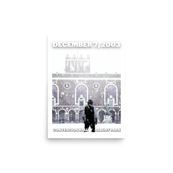 The Boss '03 / Convention Hall (Night 2) - ASBURY PARK - Photo paper poster 12″×16″