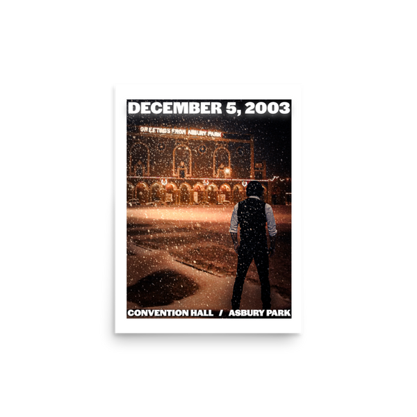 The Boss '03 / Convention Hall (Night 1) - ASBURY PARK - Photo paper poster 12″×16″