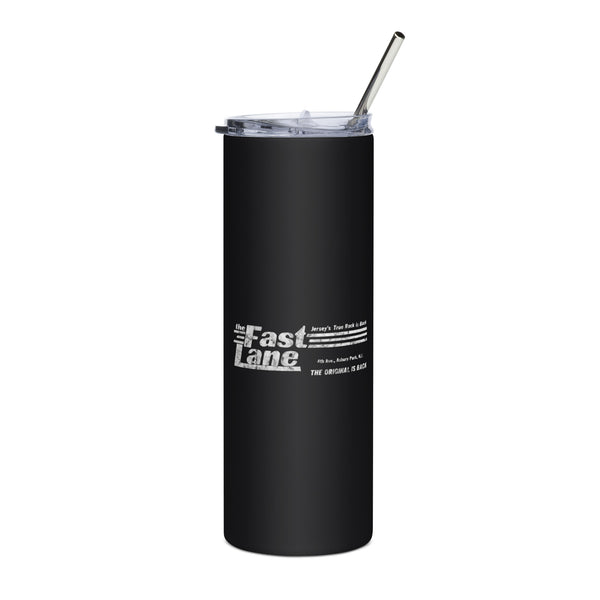 The Fast Lane (White Logo) - ASBURY PARK - Stainless Steel Tumbler