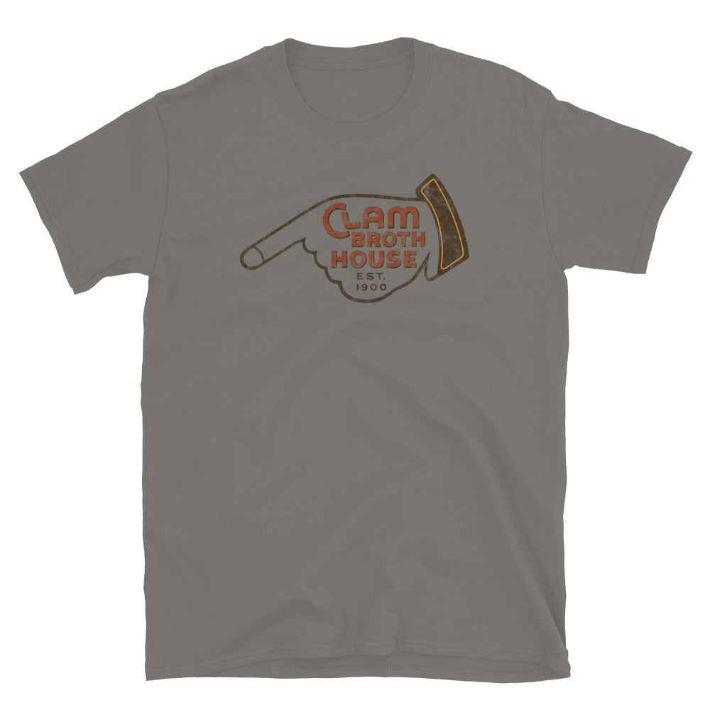 Clam Broth House - HOBOKEN - Short-Sleeve Unisex T-Shirt Charcoal