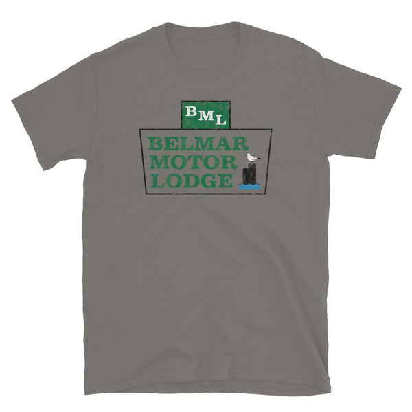 Belmar Motor Lodge - BELMAR - Short-Sleeve Unisex T-Shirt Charcoal