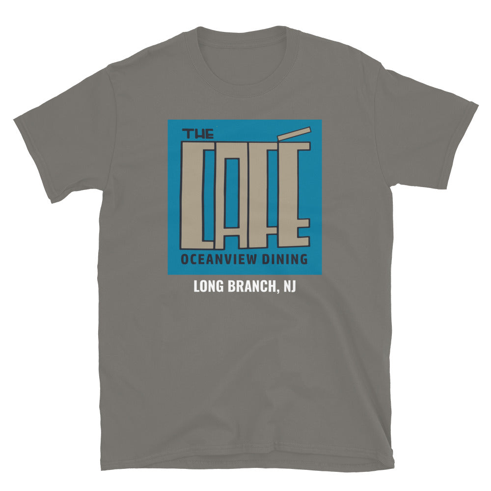 The Cafe Bar - LONG BRANCH - Short-Sleeve Unisex T-Shirt Charcoal