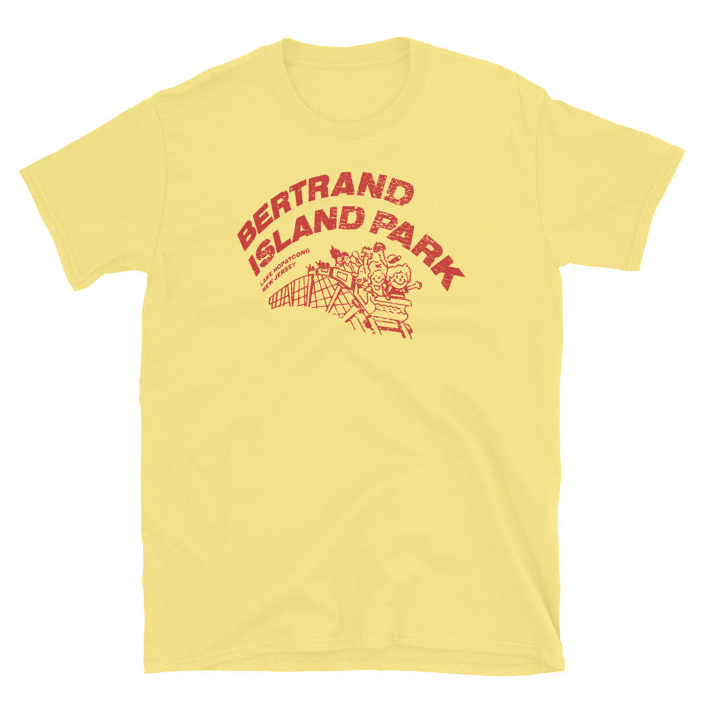 Bertrand Island Park - LAKE HOPATCONG - Short-Sleeve Unisex T-Shirt Cornsilk