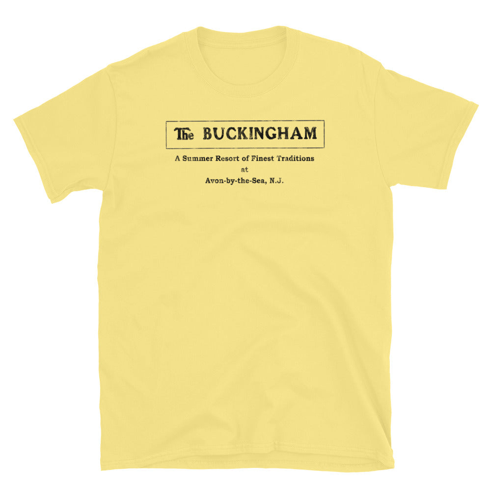 The Buckingham Hotel - AVON-BY-THE-SEA - Short Sleeve T-Shirt Cornsilk