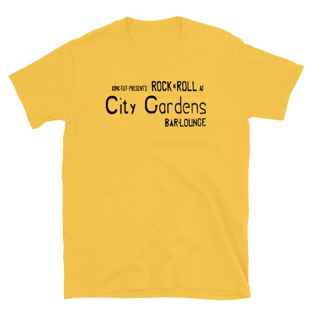 City Gardens Trenton NJ wall sign vintage t-shirt, Daisy, front