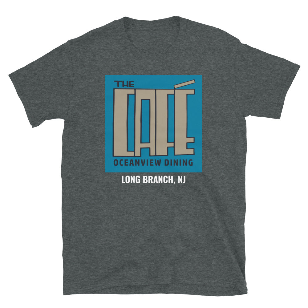 The Cafe Bar - LONG BRANCH - Short-Sleeve Unisex T-Shirt Dark Heather