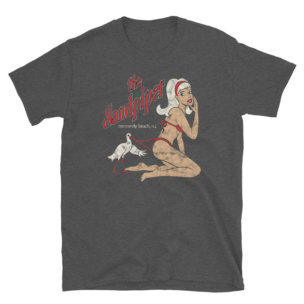 The Sandpiper - NORMANDY BEACH - Short-Sleeve Unisex T-Shirt