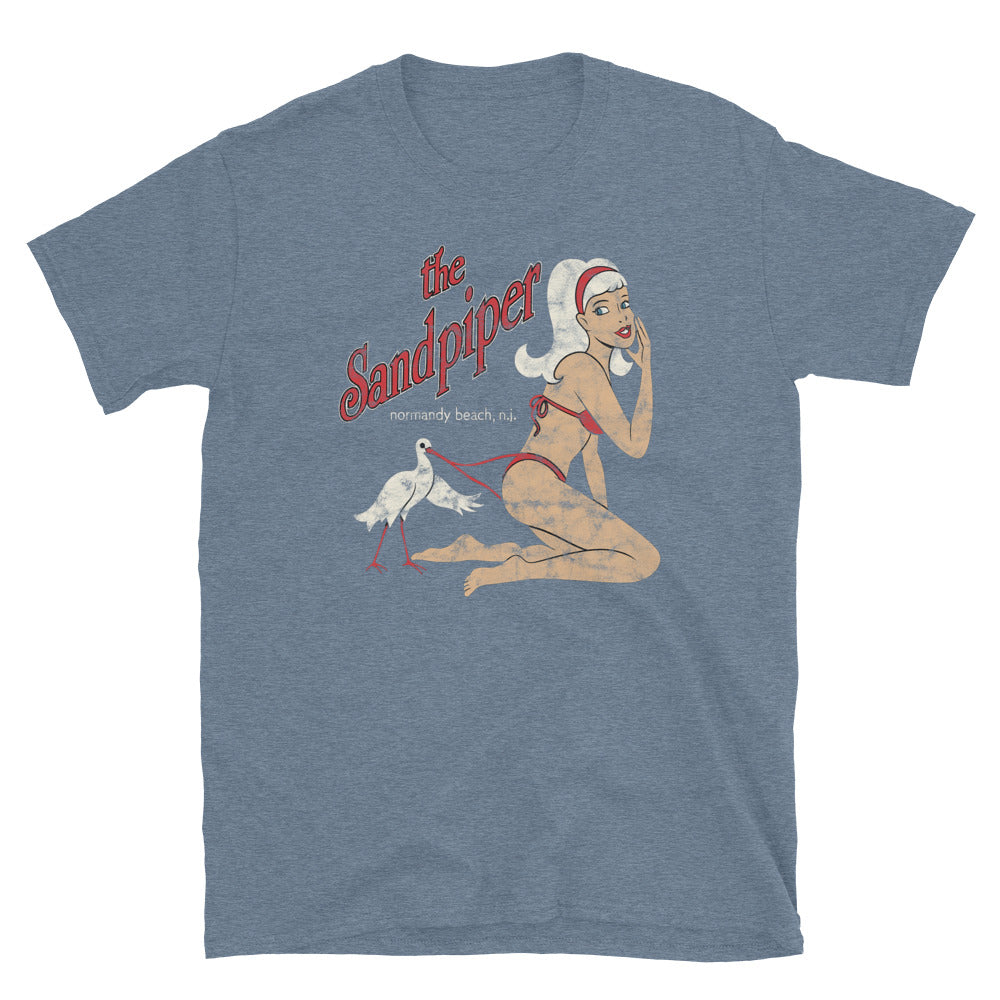 The Sandpiper - NORMANDY BEACH - Short-Sleeve Unisex T-Shirt