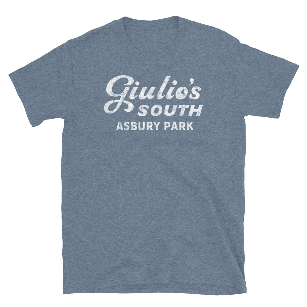 Giulio's South - ASBURY PARK - Short-Sleeve Unisex T-Shirt Heather Indigo