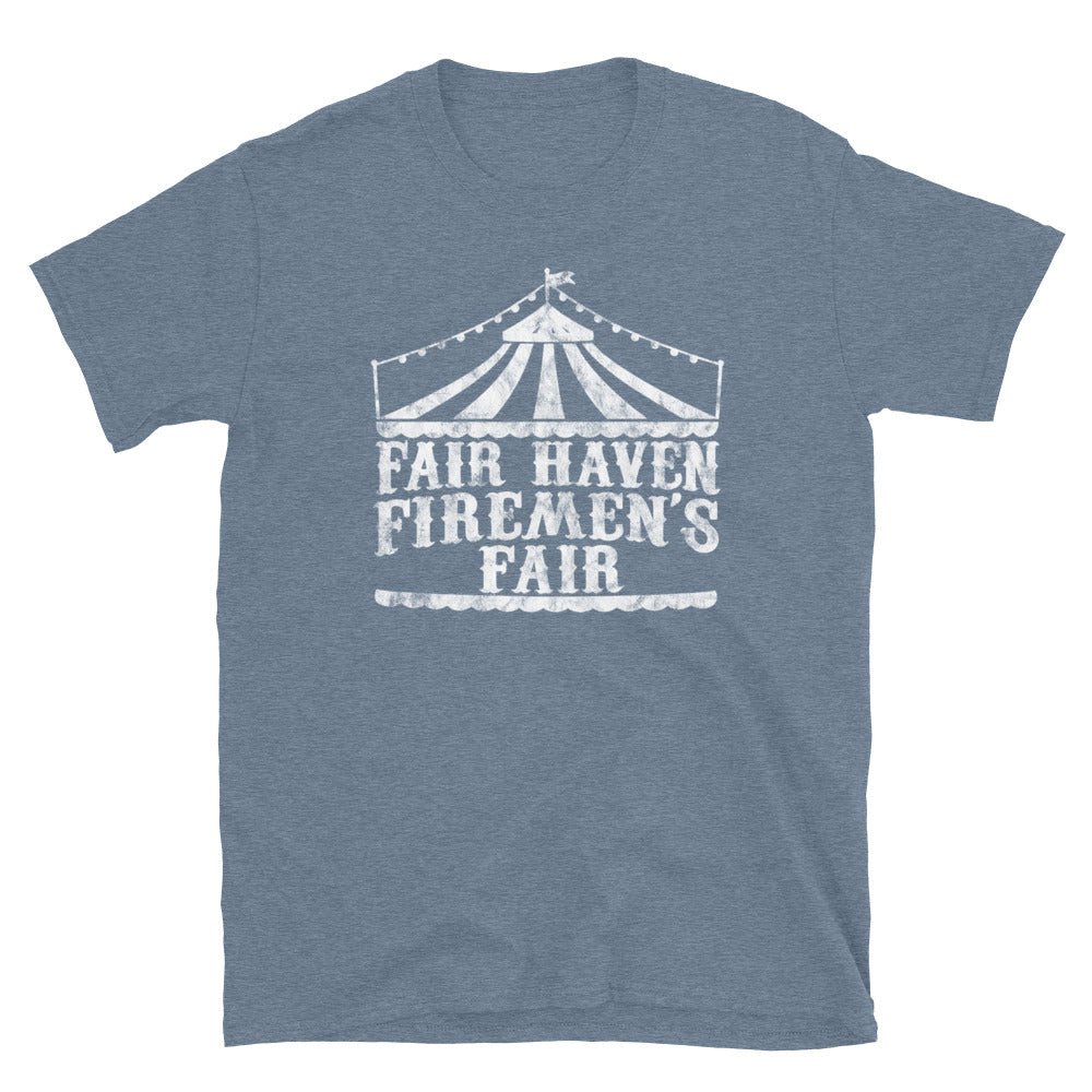 Fair Haven Firemen's Fair - FAIR HAVEN - Short-Sleeve Unisex T-Shirt Heather Indigo