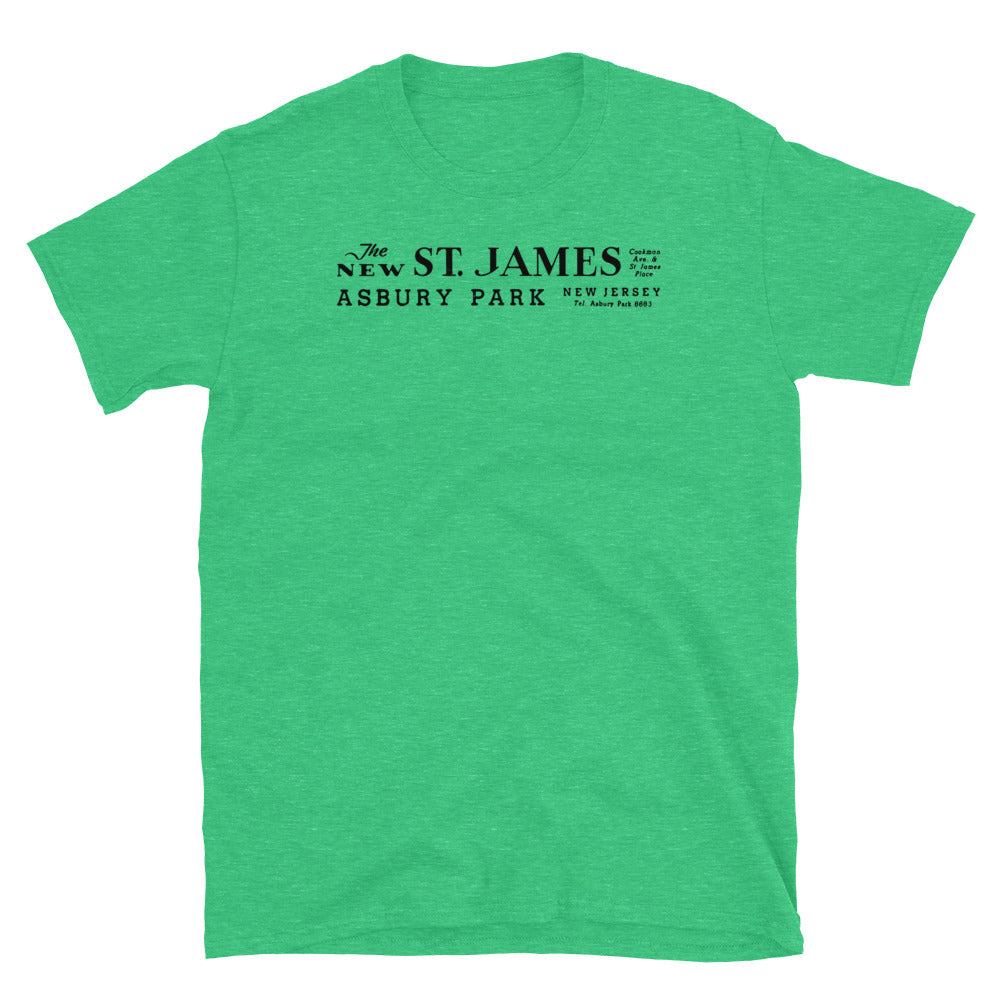 St. James Theatre - ASBURY PARK - Short-Sleeve Unisex T-Shirt Heather Irish Green