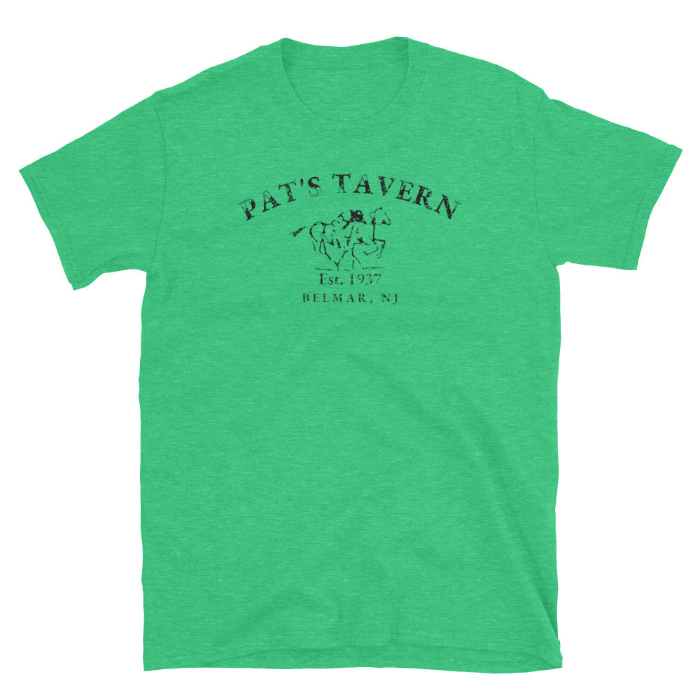 Pat's Tavern Belmar NJ vintage t-shirt, Heather Irish Green, front
