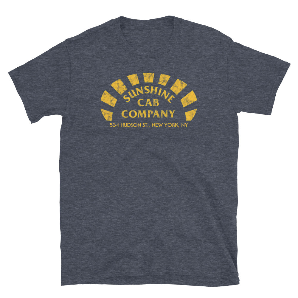 Sunshine Cab Company - Short-Sleeve Unisex T-Shirt Heather Navy