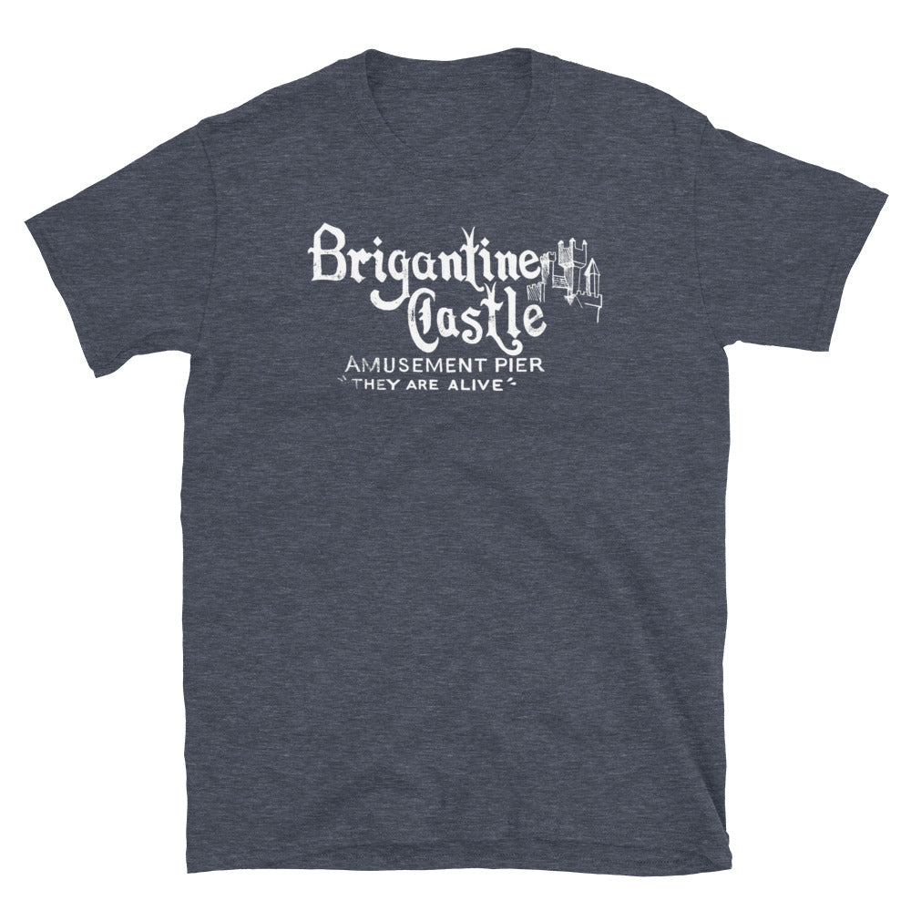 Brigantine Castle - BRIGANTINE - Short-Sleeve Unisex T-Shirt Heather Navy