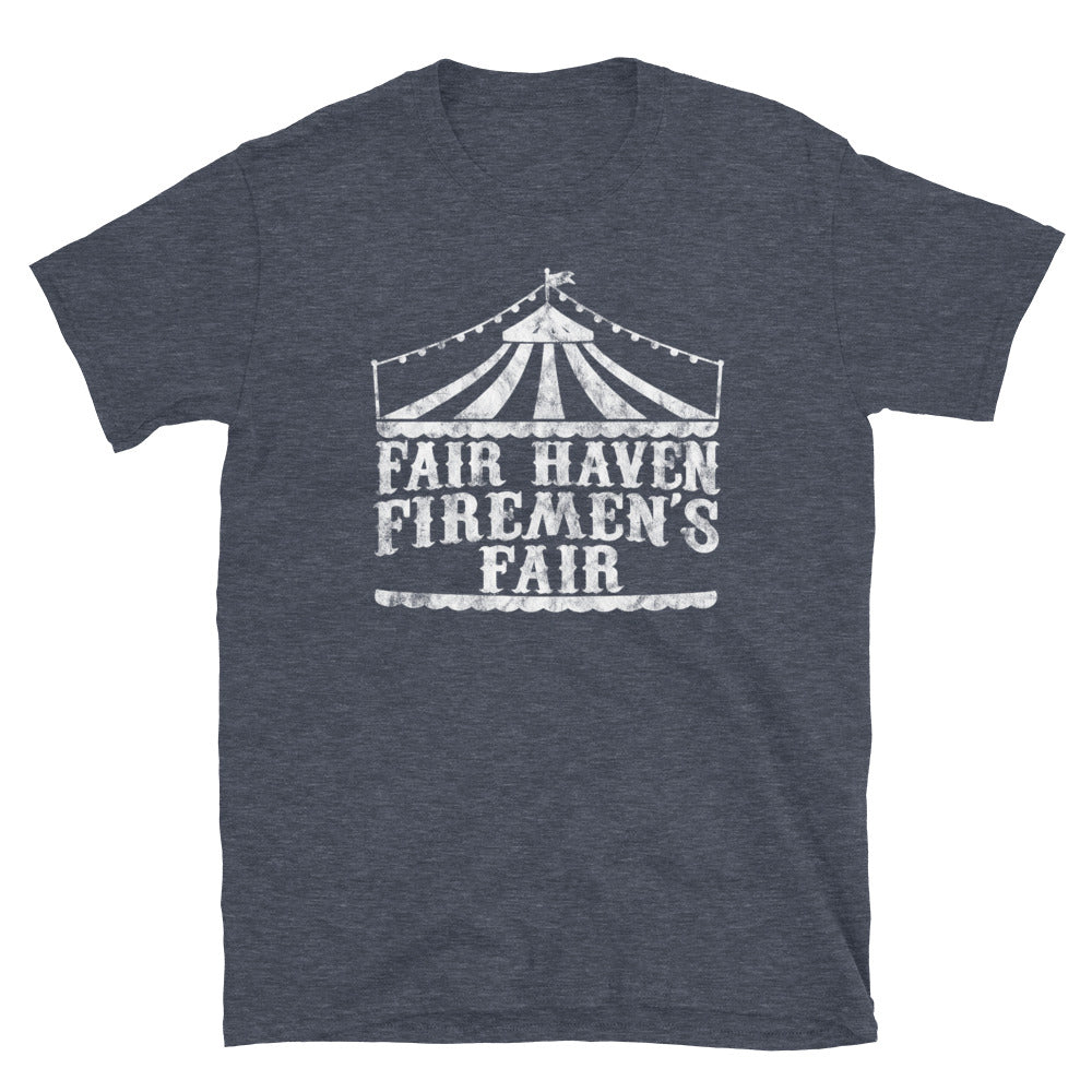 Fair Haven Firemen's Fair - FAIR HAVEN - Short-Sleeve Unisex T-Shirt Heather Navy