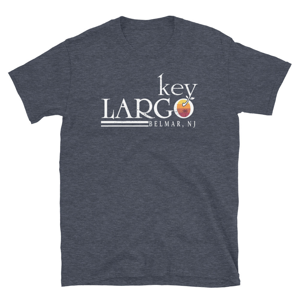 Key Largo - BELMAR - Short-Sleeve Unisex T-Shirt Heather Navy