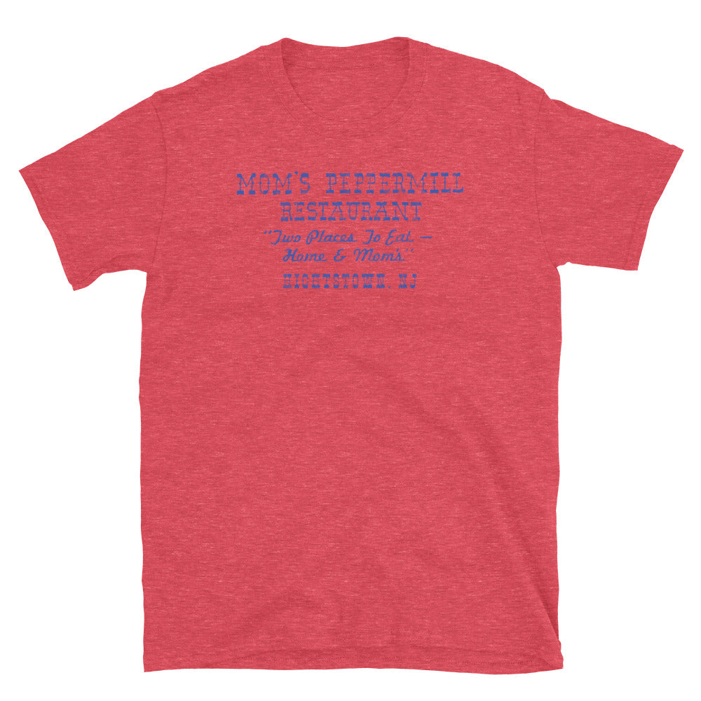 Mom's Peppermill - HIGHTSTOWN - Short-Sleeve Unisex T-Shirt Heather Red