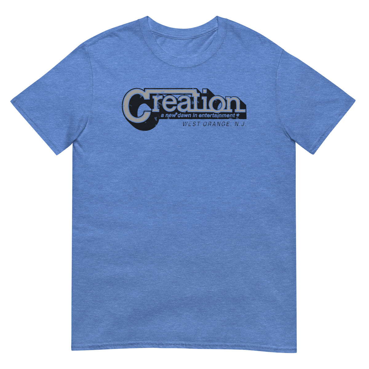 Creation - WEST ORANGE - Vintage Style T-Shirt Heather Royal