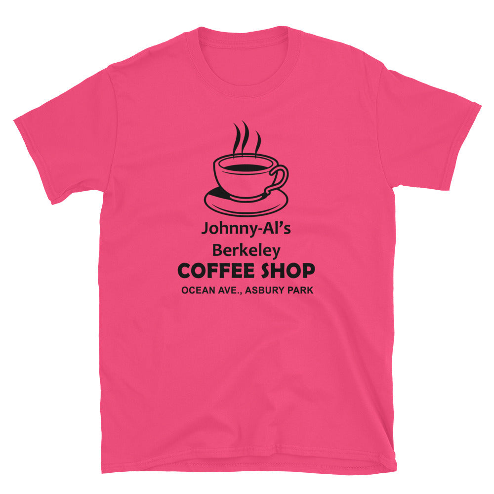 Johnny-Al's Berkeley Coffee Shop - ASBURY PARK - Short-Sleeve Unisex T-Shirt Heliconia