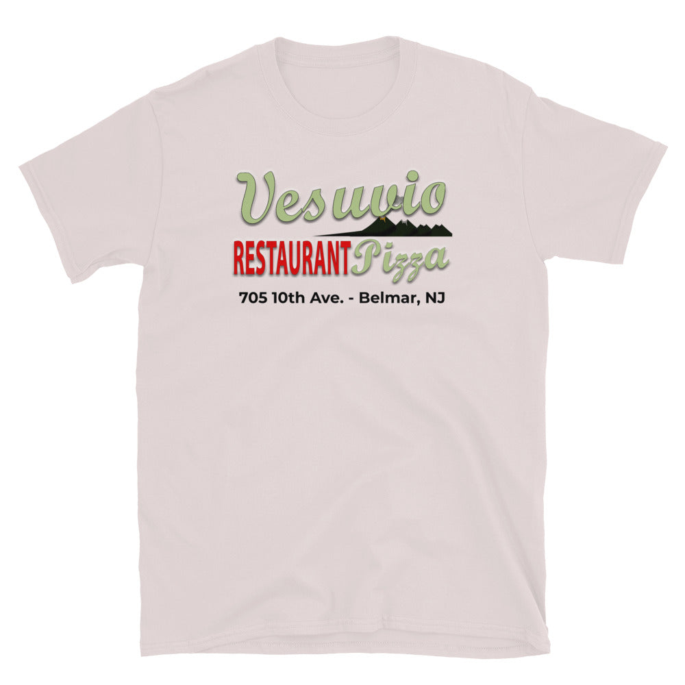 Vesuvio Restaurant & Pizza - BELMAR - Short-Sleeve Unisex T-Shirt Ice Grey