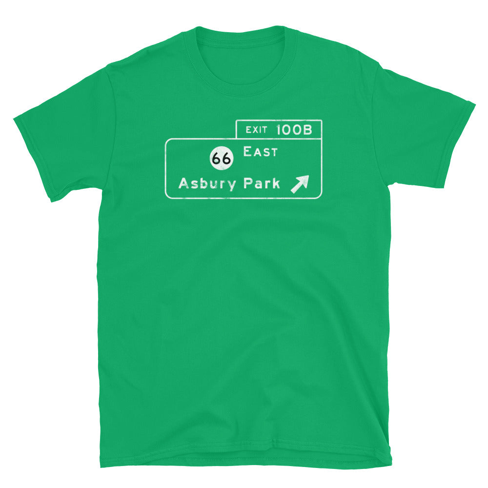 Garden State Parkway Exit 100B - ASBURY PARK - Short-Sleeve Unisex T-Shirt
