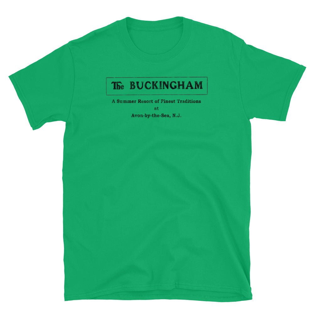 The Buckingham Hotel - AVON-BY-THE-SEA - Short Sleeve T-Shirt Irish Green