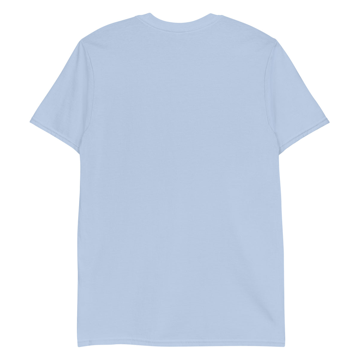 Jersey Devil woodcut NJ Pine Barrens legend t-shirt, Light Blue, back