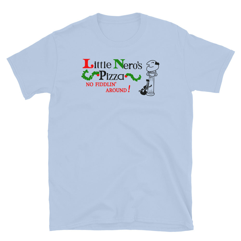 Little Nero's Pizza - Short-Sleeve Unisex T-Shirt Light Blue