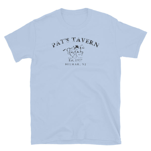 Pat's Tavern Belmar NJ vintage t-shirt, Light Blue, front