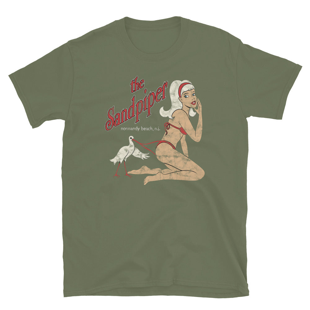 The Sandpiper - NORMANDY BEACH - Short-Sleeve Unisex T-Shirt